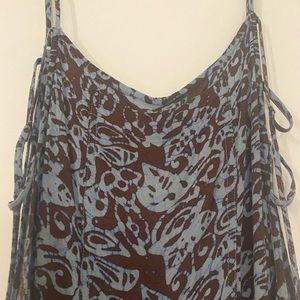 Urban Outfitters ecote jumpsuit. Brown and blue patter size M.